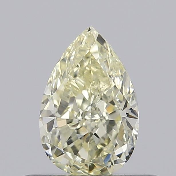 Actual 0.51 carat Q Pear lab-grown diamond