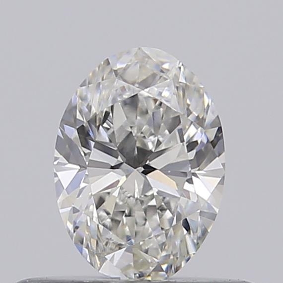Actual 0.34 carat F Oval lab-grown diamond