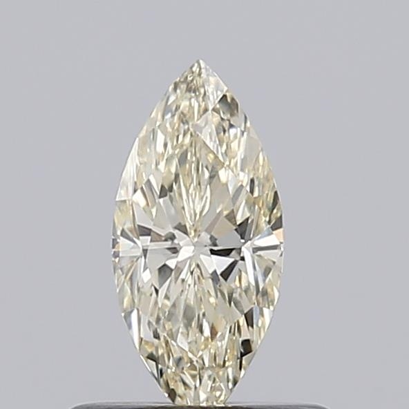 Actual 0.45 carat Light Yellow Marquise lab-grown diamond