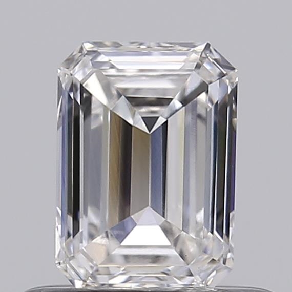 Actual 0.46 carat E VS1 Emerald lab-grown diamond
