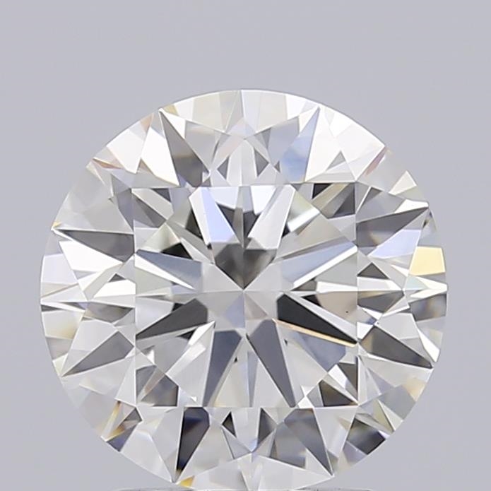 Actual 2 carat F Round lab-grown diamond