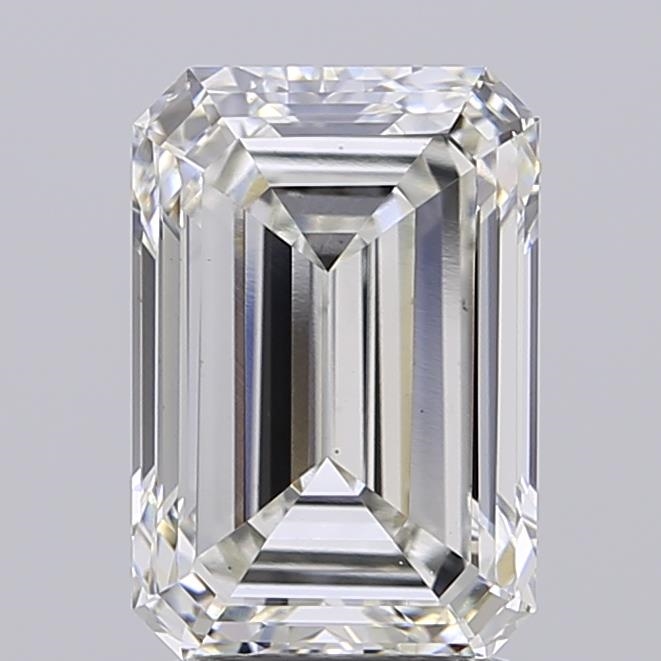 Actual 3.01 carat G Emerald lab-grown diamond