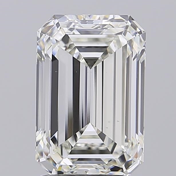 Actual 3.01 carat G Emerald lab-grown diamond