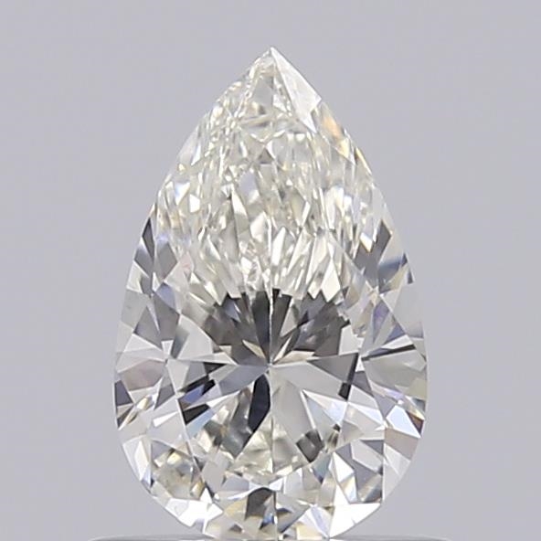 Actual 0.56 carat G Pear lab-grown diamond