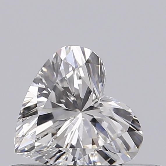 Actual 0.36 carat E Heart lab-grown diamond