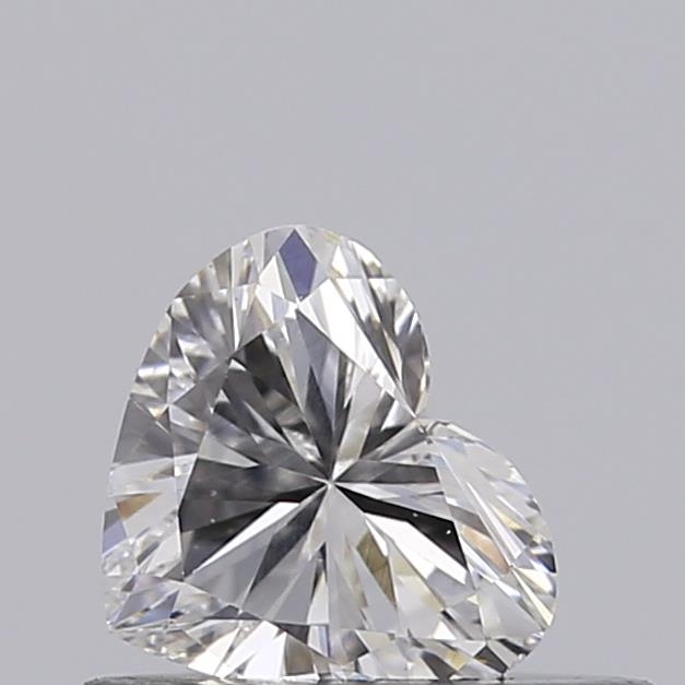 Actual 0.37 carat D Heart lab-grown diamond